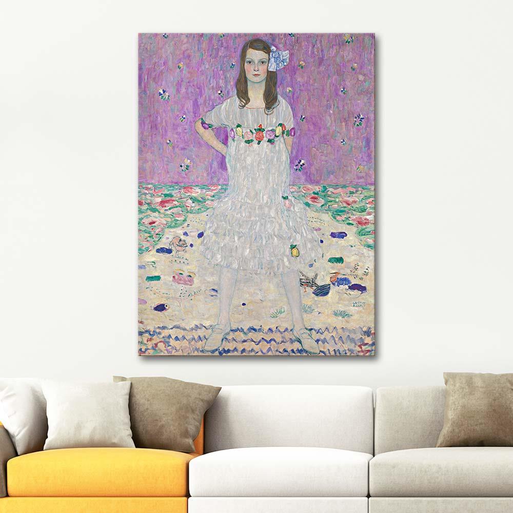 Gustav Klimt Portrait Of Eugenia Primavesi Art Print