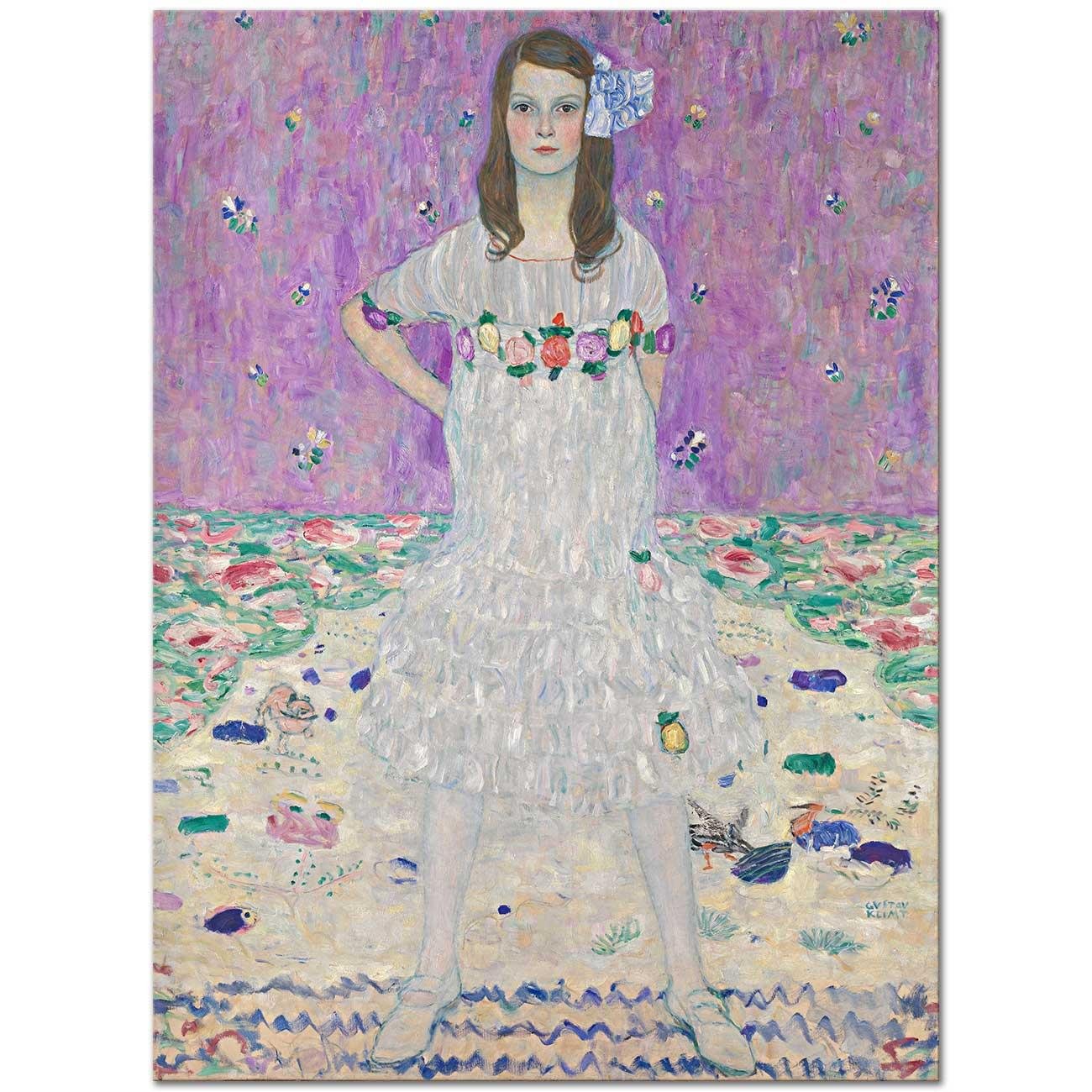 Portrait Of Eugenia Primavesi by Gustav Klimt