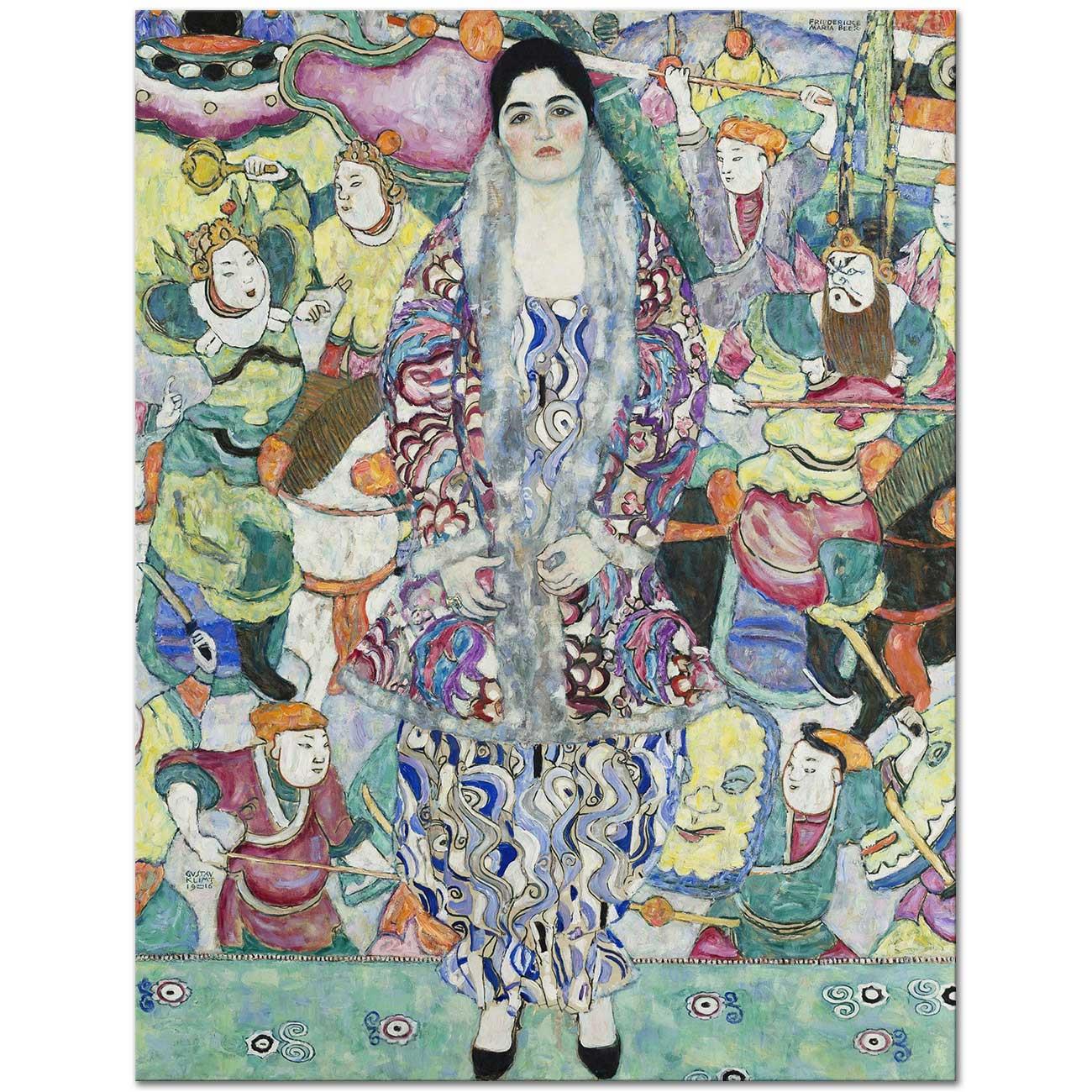 Portrait Of Friederike Maria Beer by Gustav Klimt