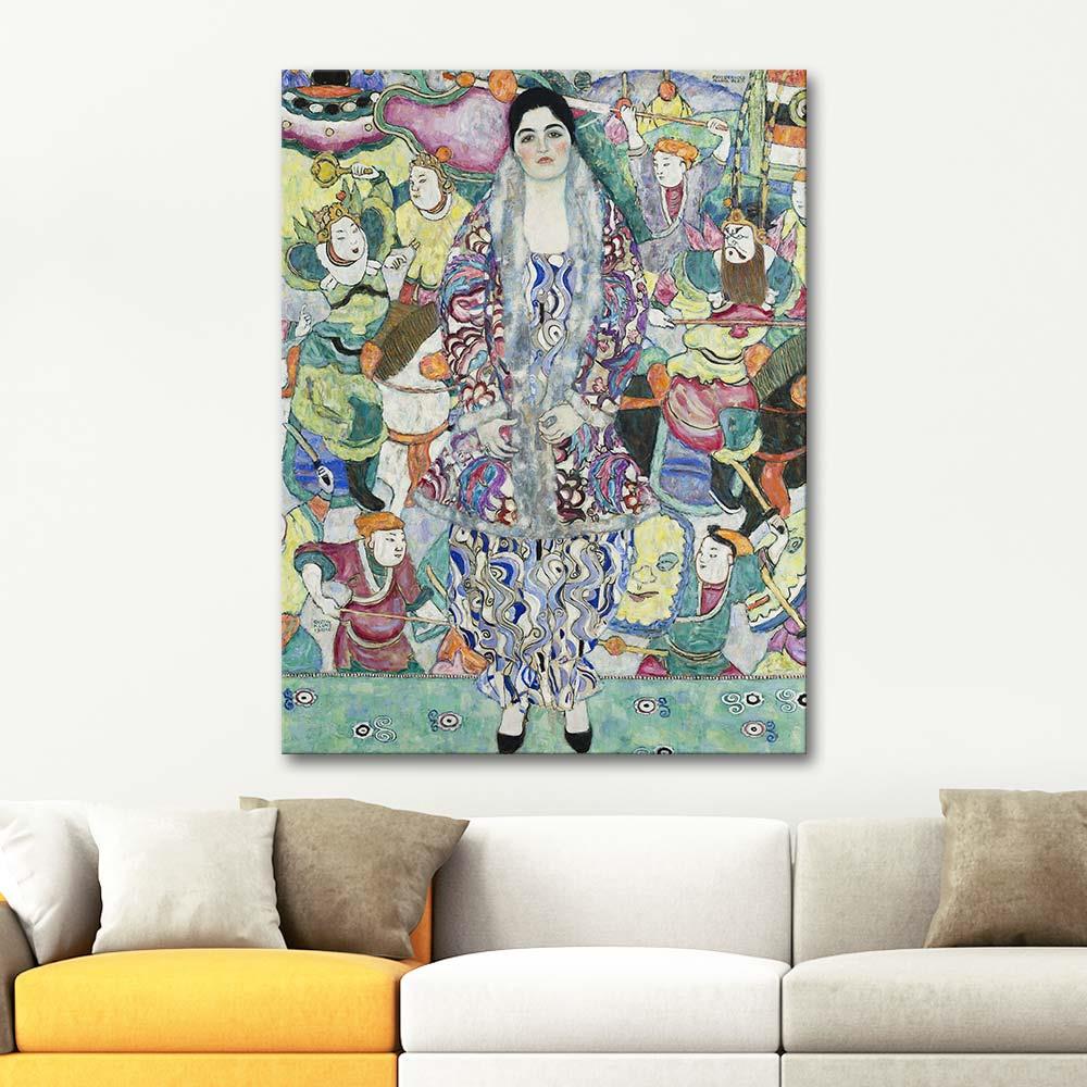Gustav Klimt Portrait Of Friederike Maria Beer Art Print