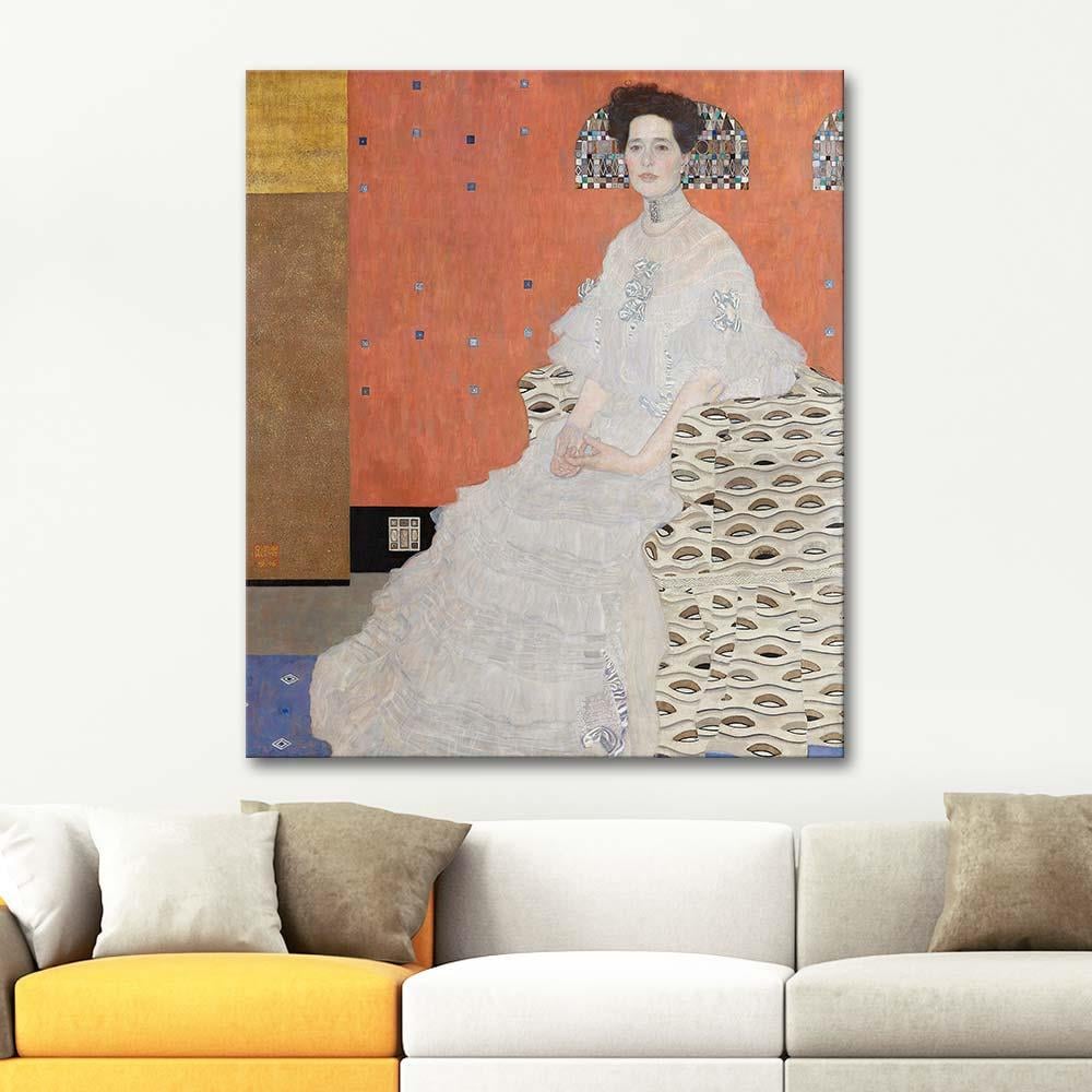 Gustav Klimt Fritza Riedler'in Portresi Kanvas Tablo