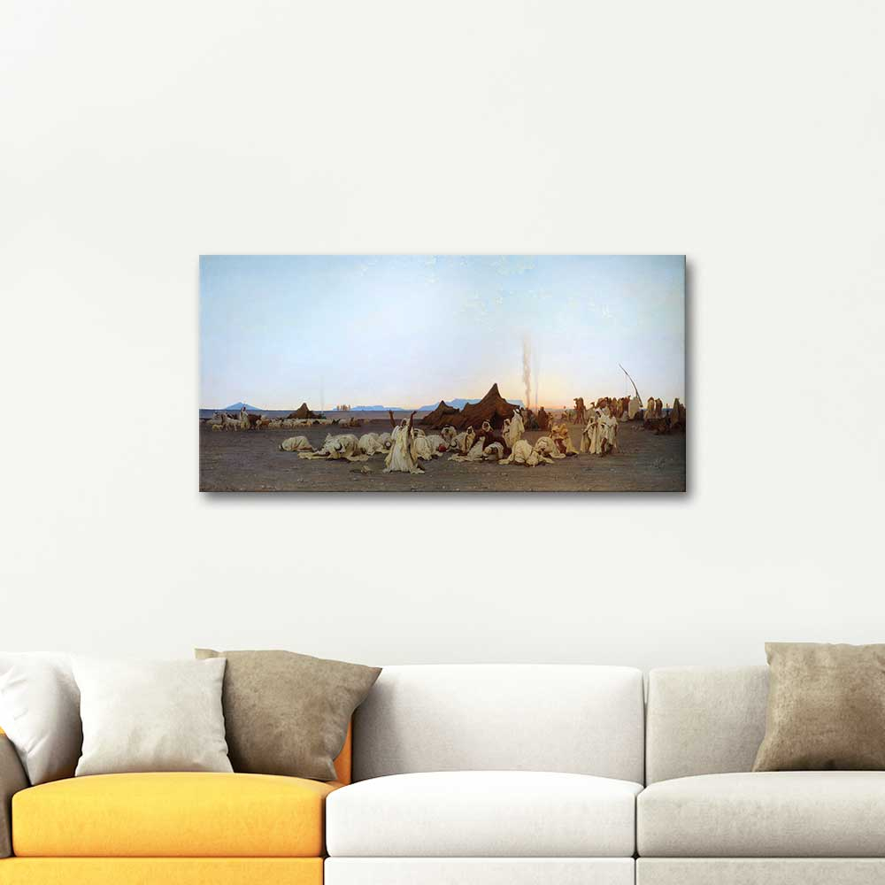 Gustave Achille Guillaumet Evening Prayer in the Sahara Art Print