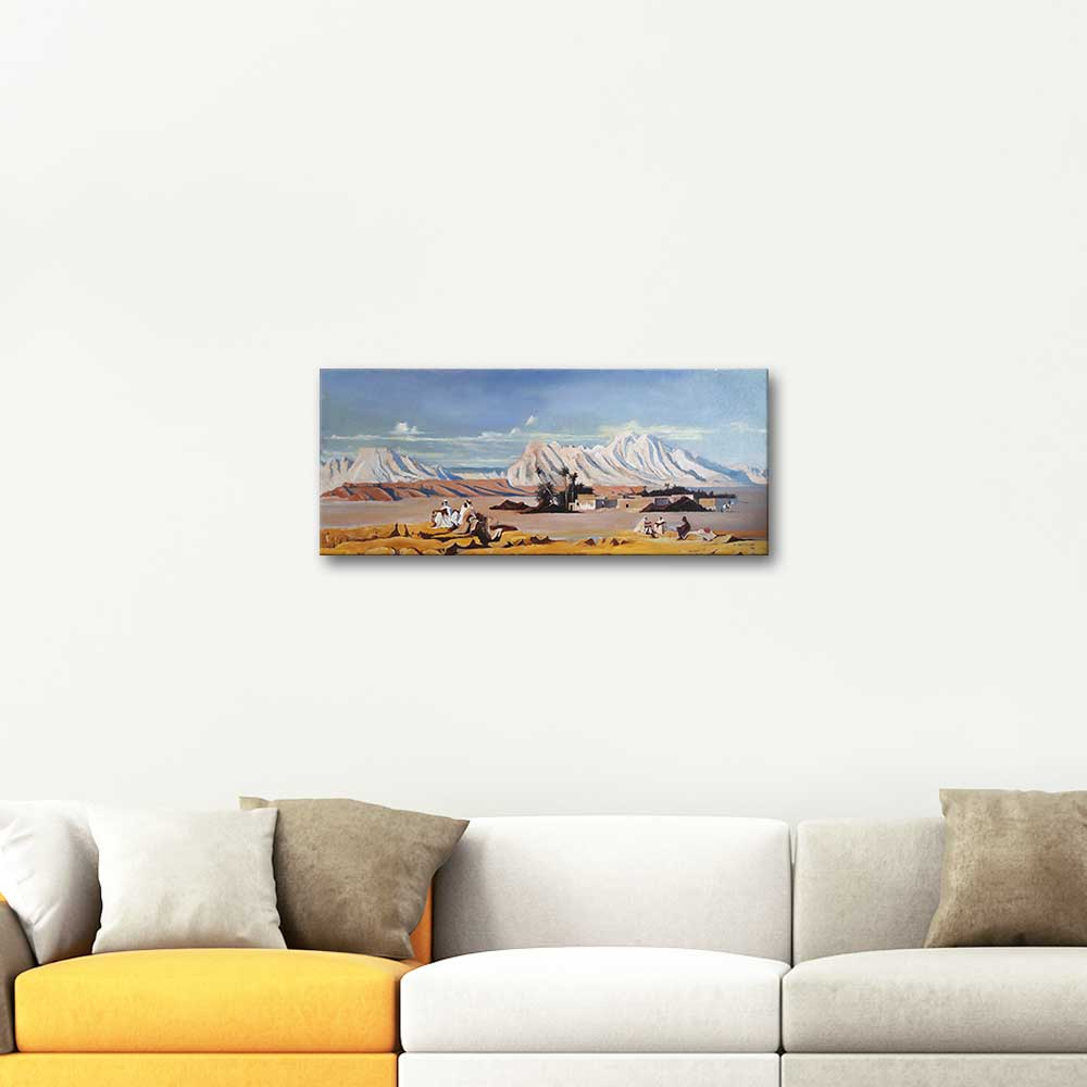 Gustave Achille Guillaumet The Oasis Oil Painting