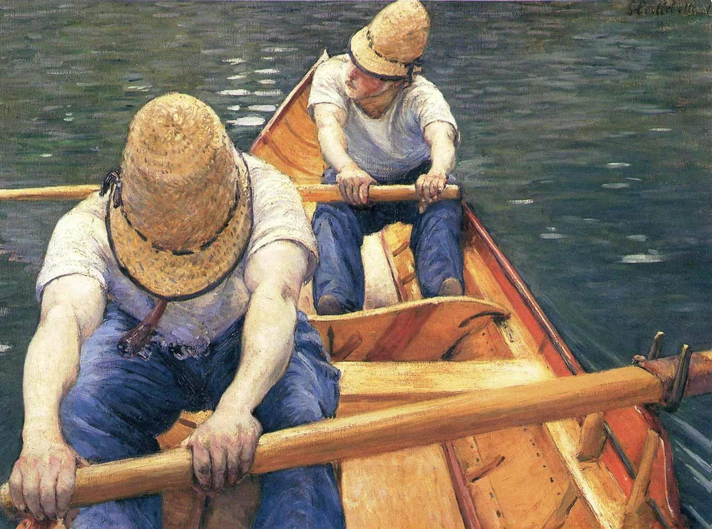 Gustave Caillebotte Kürekler Kanvas Tablo
