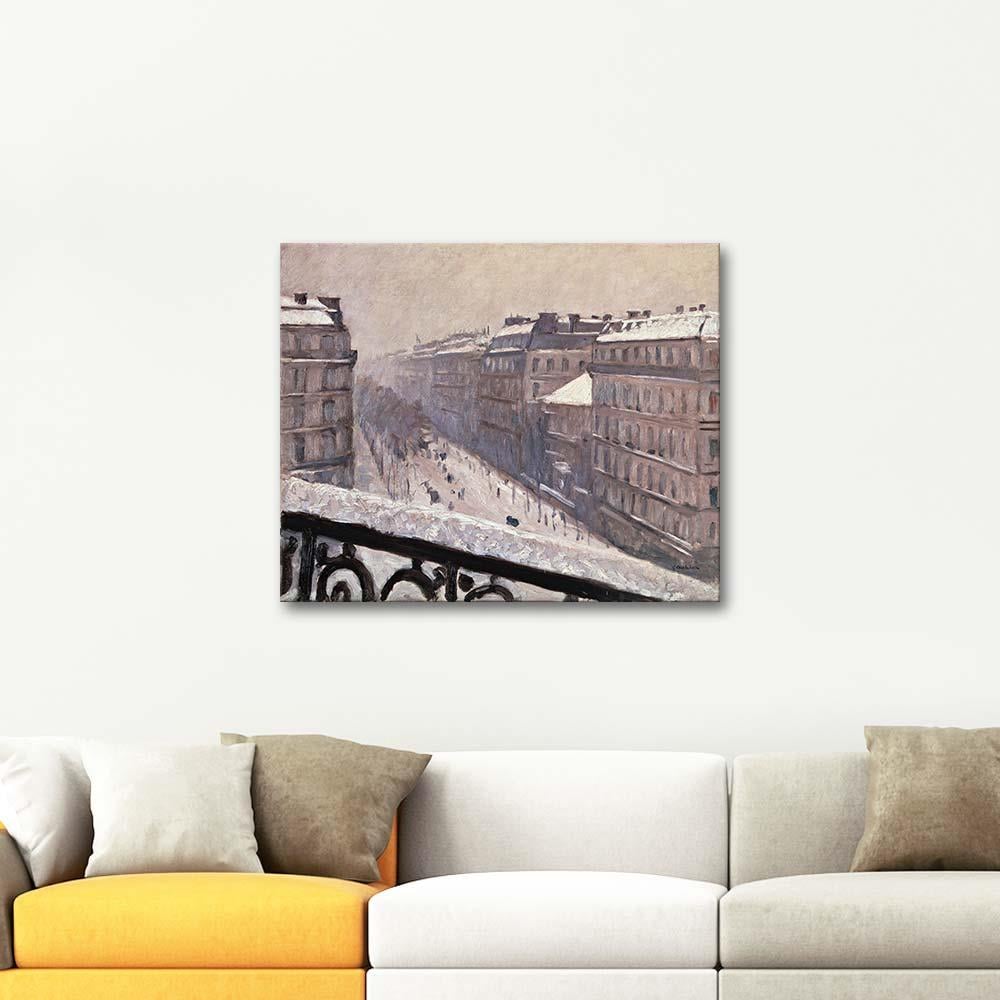 Gustave Caillebotte Boulevard Haussmann Art Print