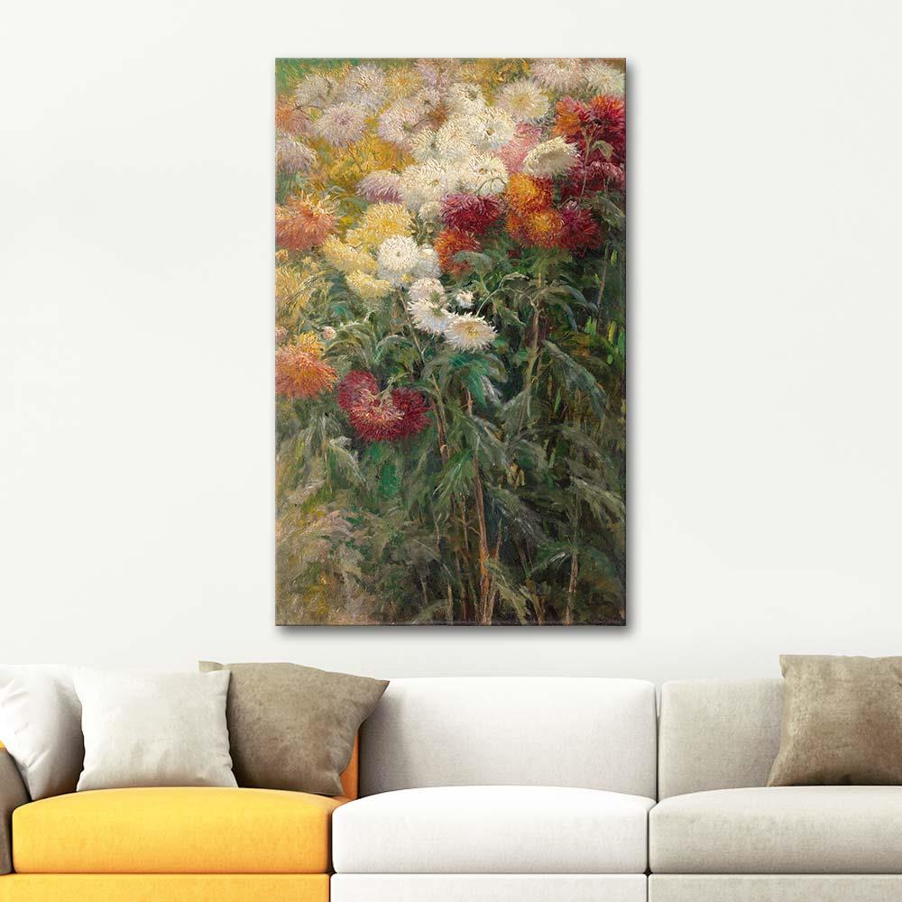 Gustave Caillebotte Chrysanthemums Art Print