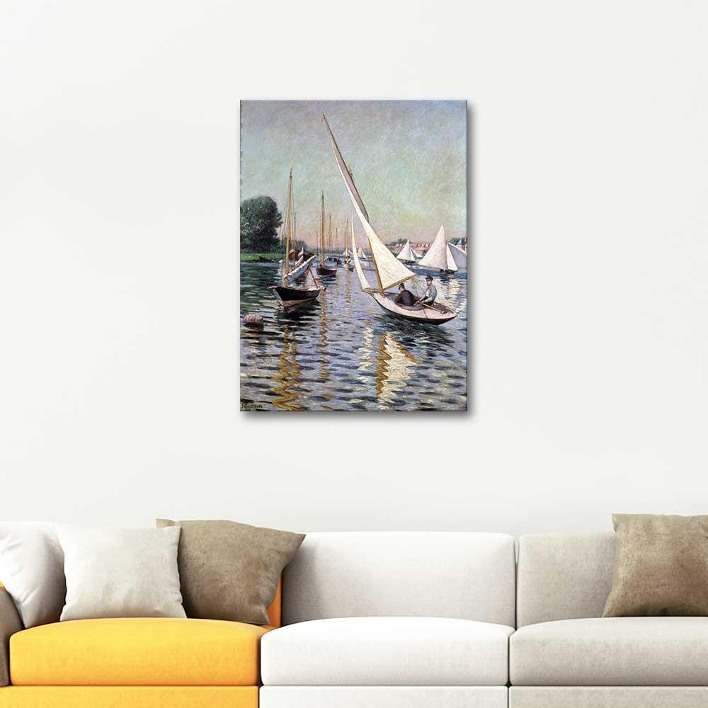 Gustave Caillebotte Regatta at Argenteuil Art Print