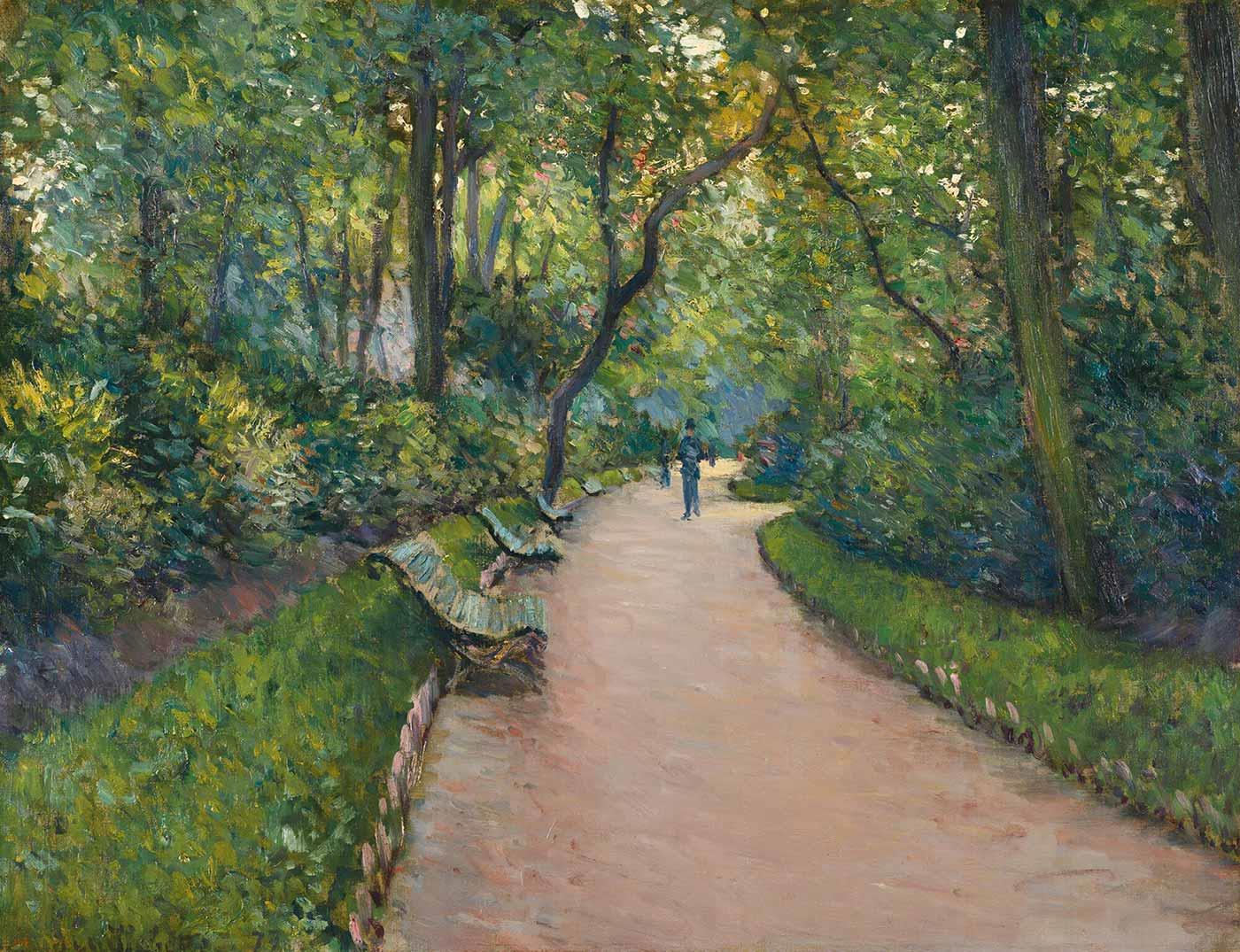 Gustave Caillebotte Monceau Parkı Kanvas Tablo