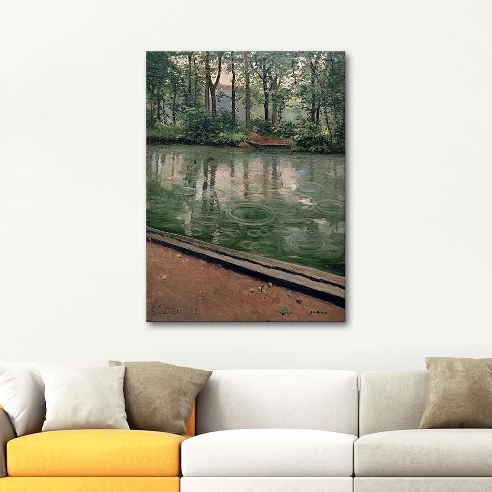 Gustave Caillebotte The Yerres Rain Art Print