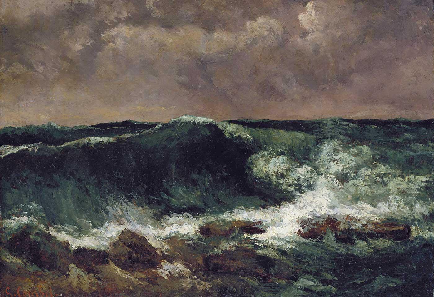 The Wave by Gustave Courbet