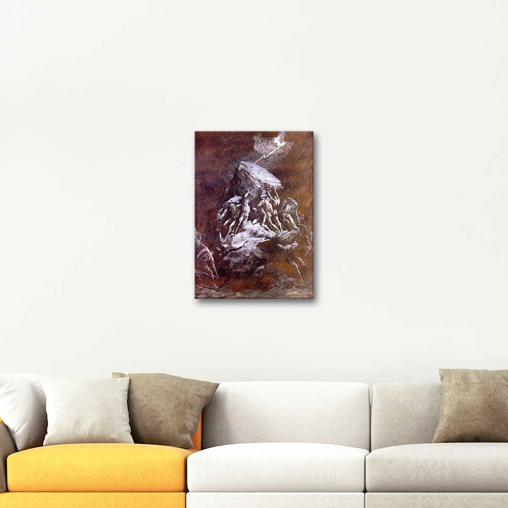 Gustave Dore Clash of the Titans Art Print