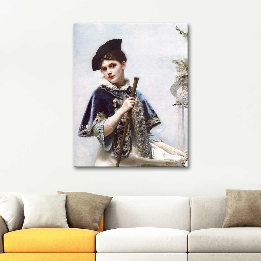 Gustave Jean Jacquet Noble Lady Art Print
