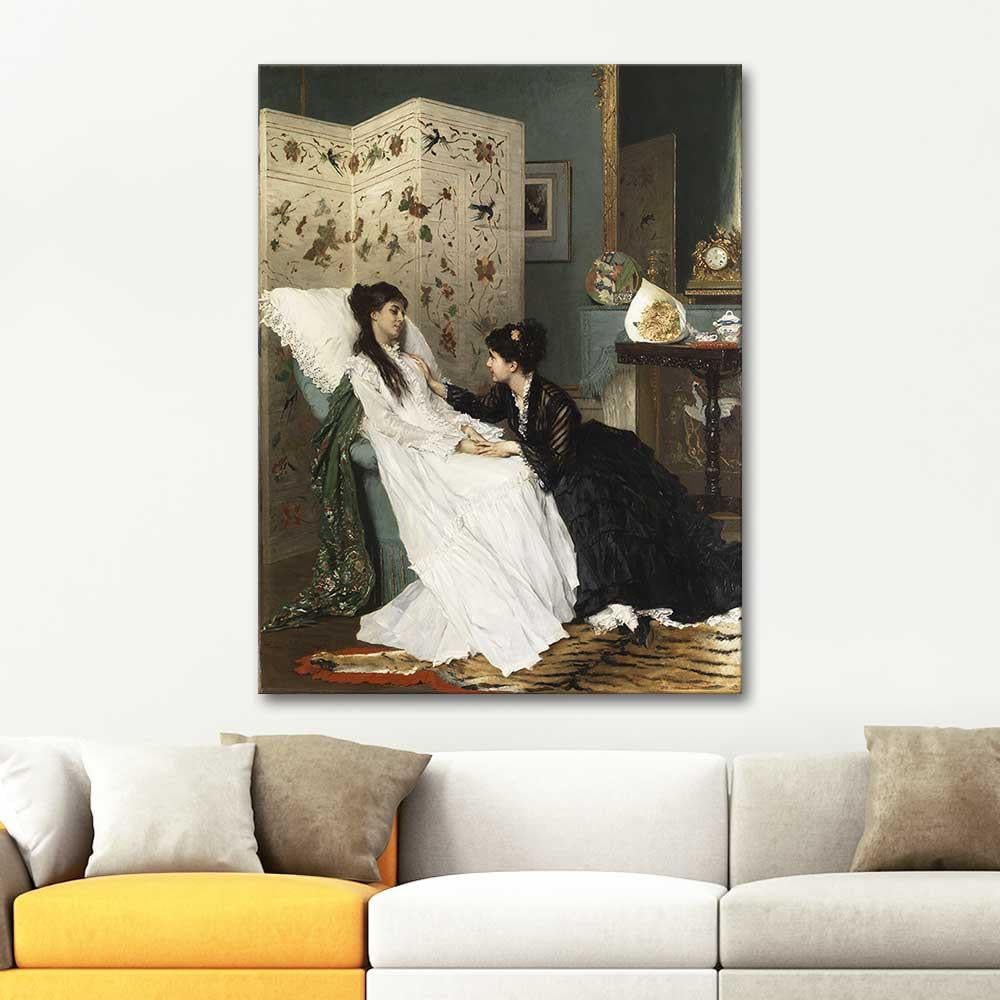 Gustave Leonard de Jonghe The Convalescent Art Print