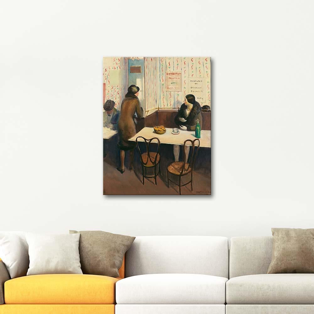 Guy Pene du Bois Morning Paris Cafe Art Print