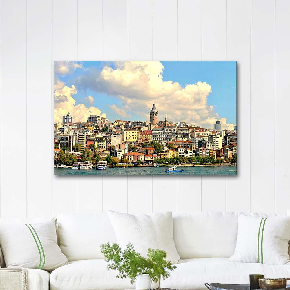 Galata Tower from The Golden Horn Art Print