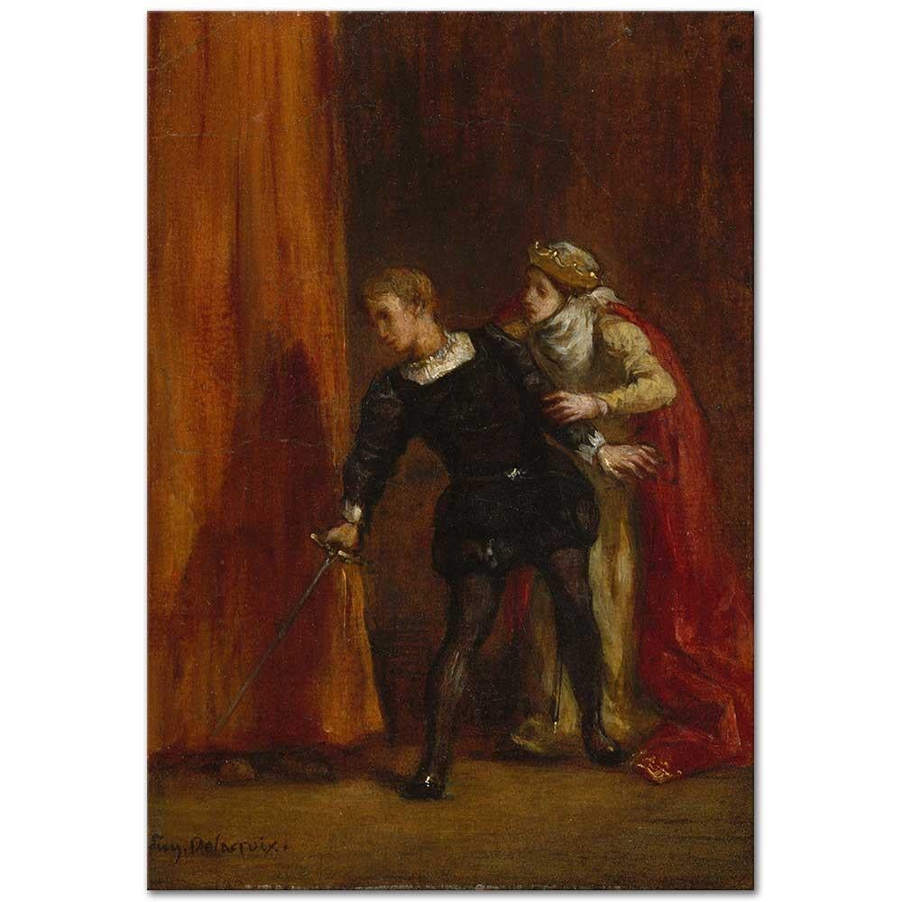 Hamlet and His Mother by Eugene Delacroix