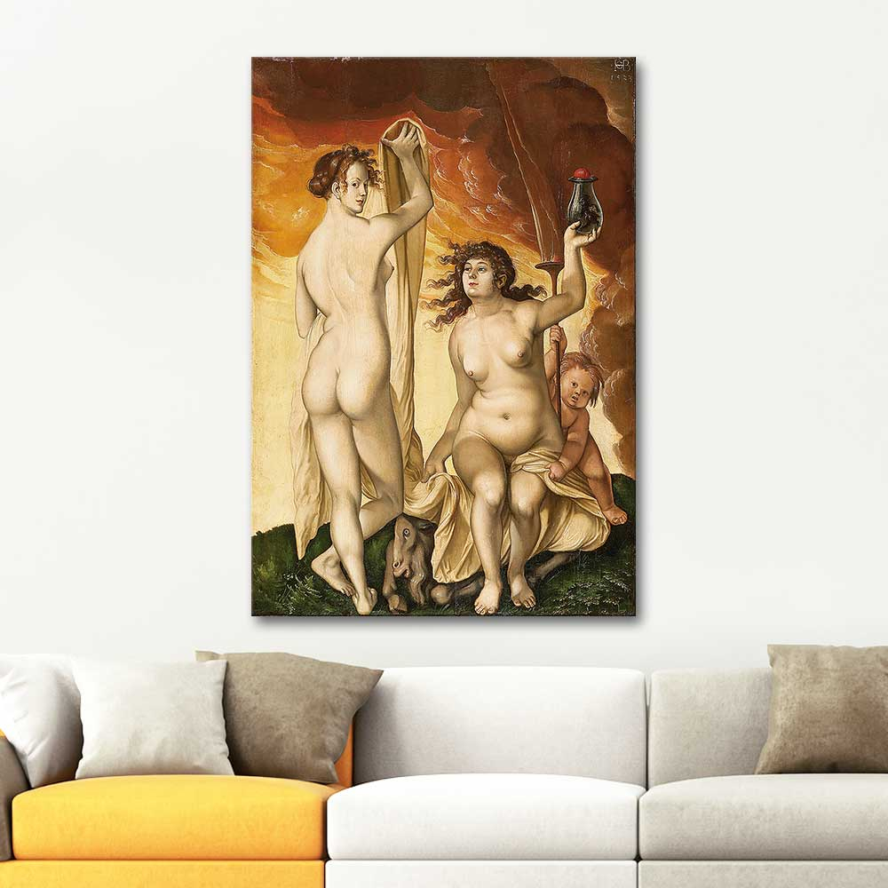 Hans Baldung Grien Two Witches Art Print