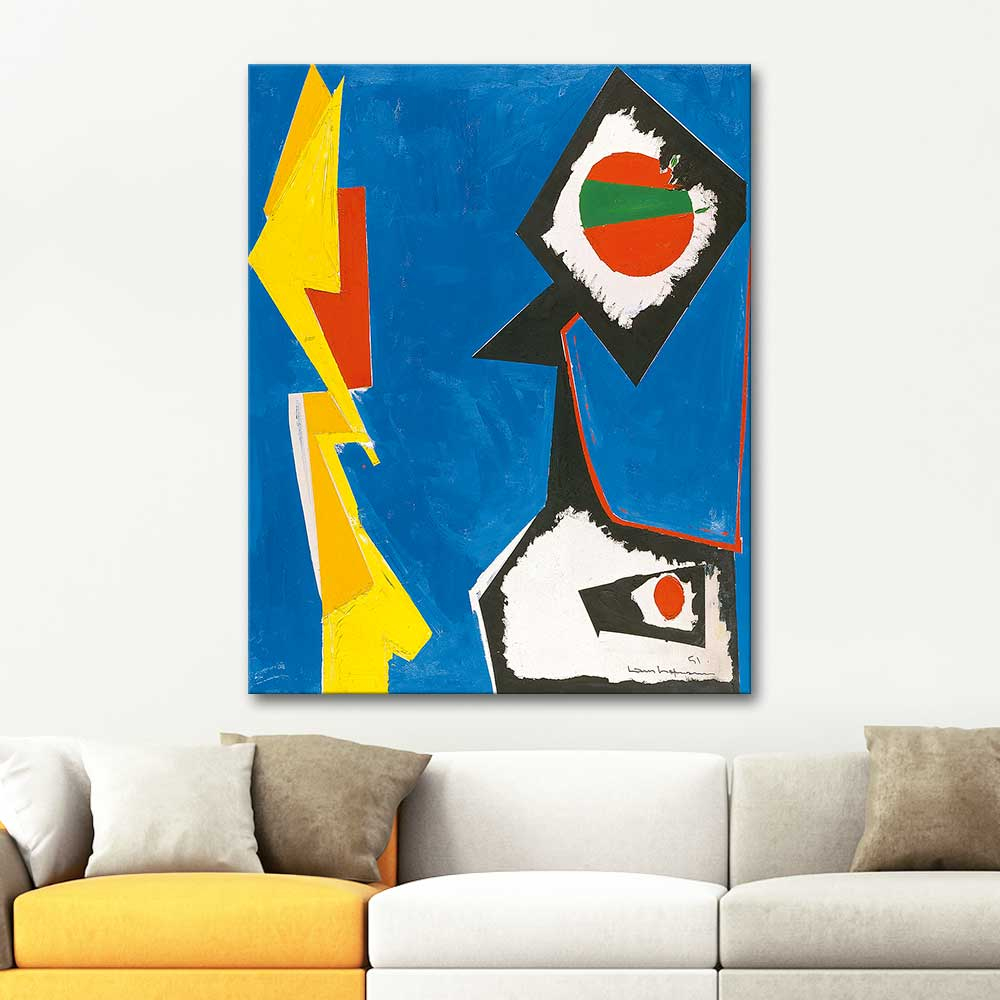 Hans Hofmann Mavi Büyü Kanvas Tablo