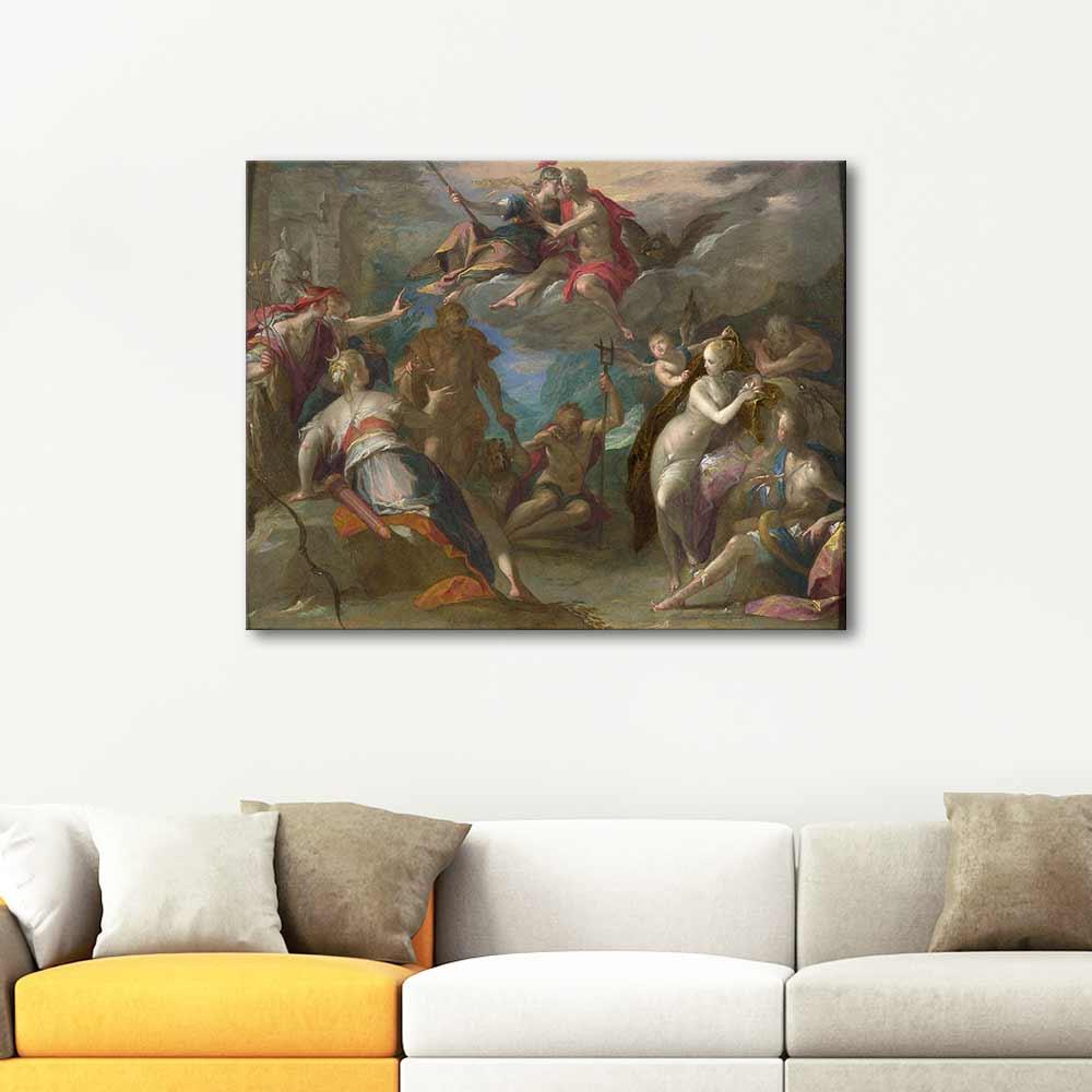 Hans von Aachen The Amazement of the Gods Art Print