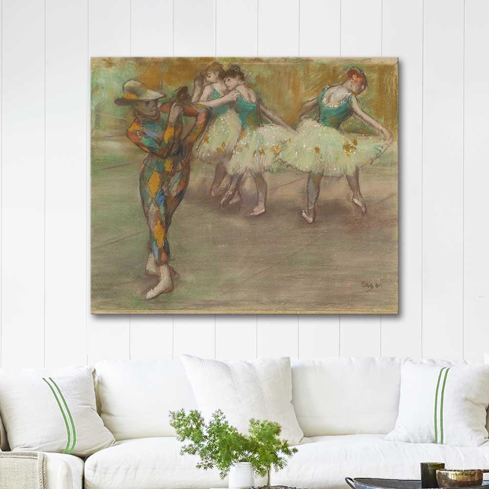 Harlequin Dance by Edgar Degas as Art Print