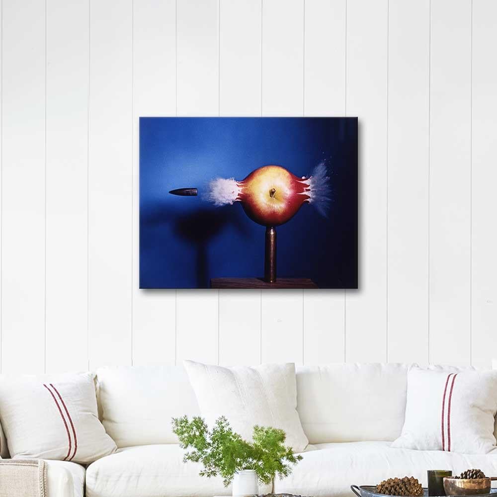 Harold Eugene Edgerton Mermi Elmayı Delerken Kanvas Tablo