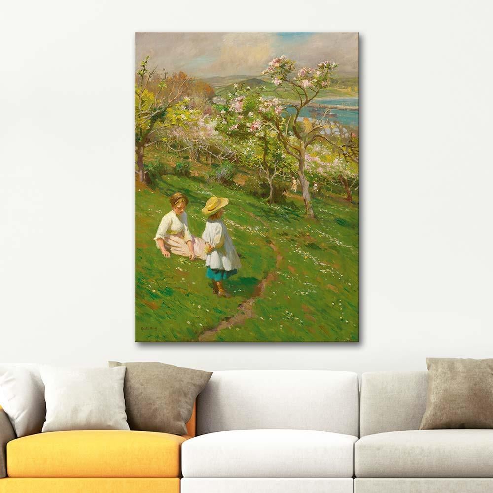 Harold Harvey Springtime In The Orchard Art Print