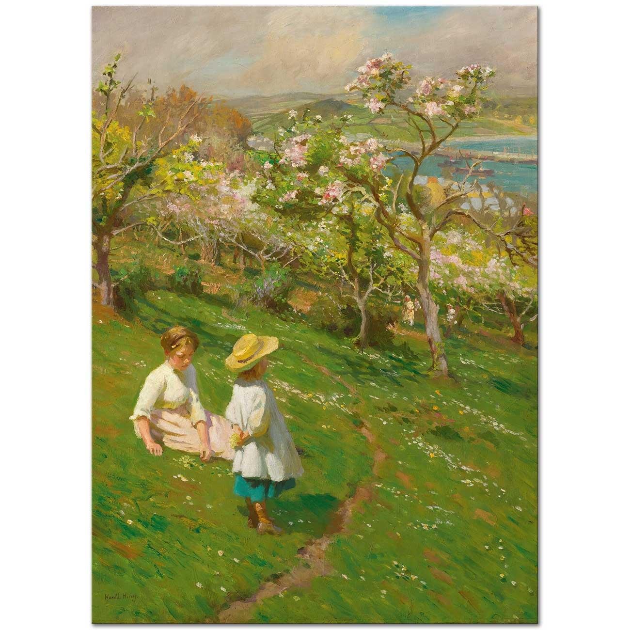 Springtime In The Orchard by Harold Harvey