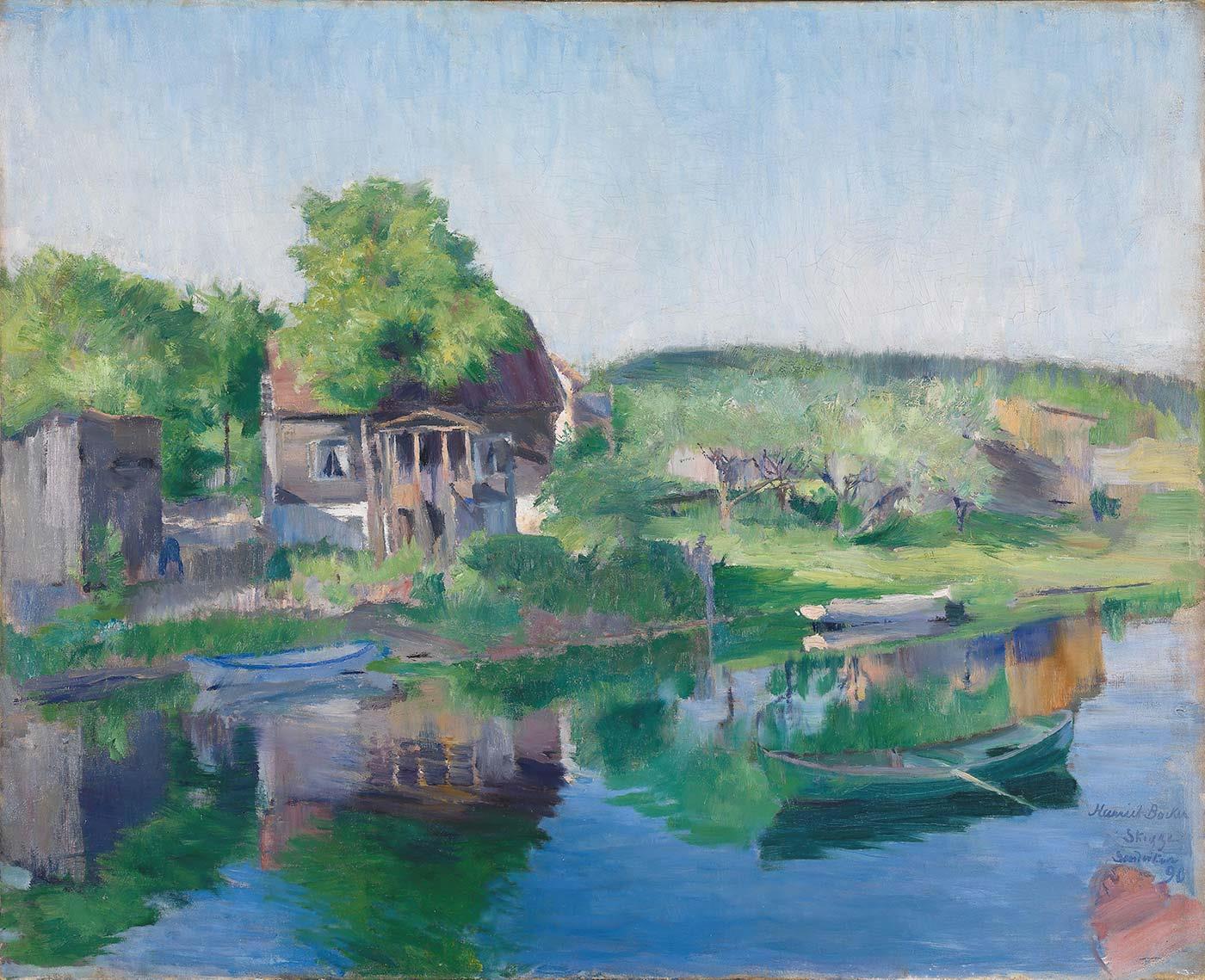 River Sandvikselven by Harriet Backer