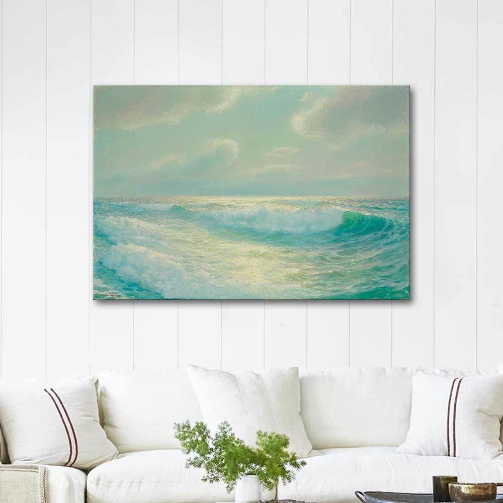 Lionel Walden Hawai Sahili Kanvas Tablo