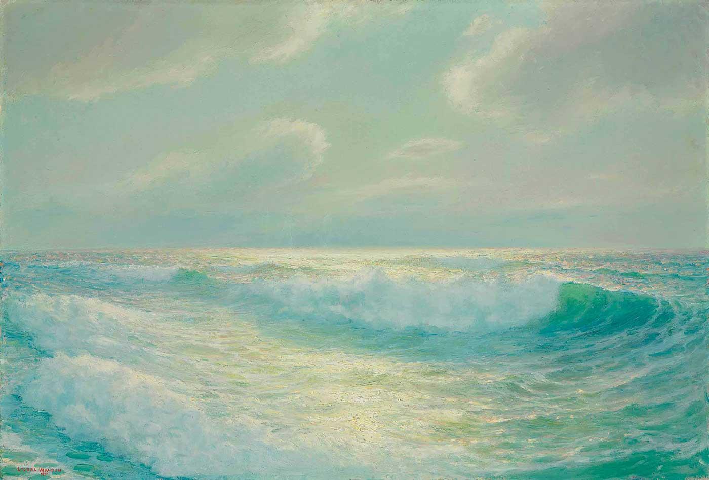 Lionel Walden Hawai Sahili Kanvas Tablo