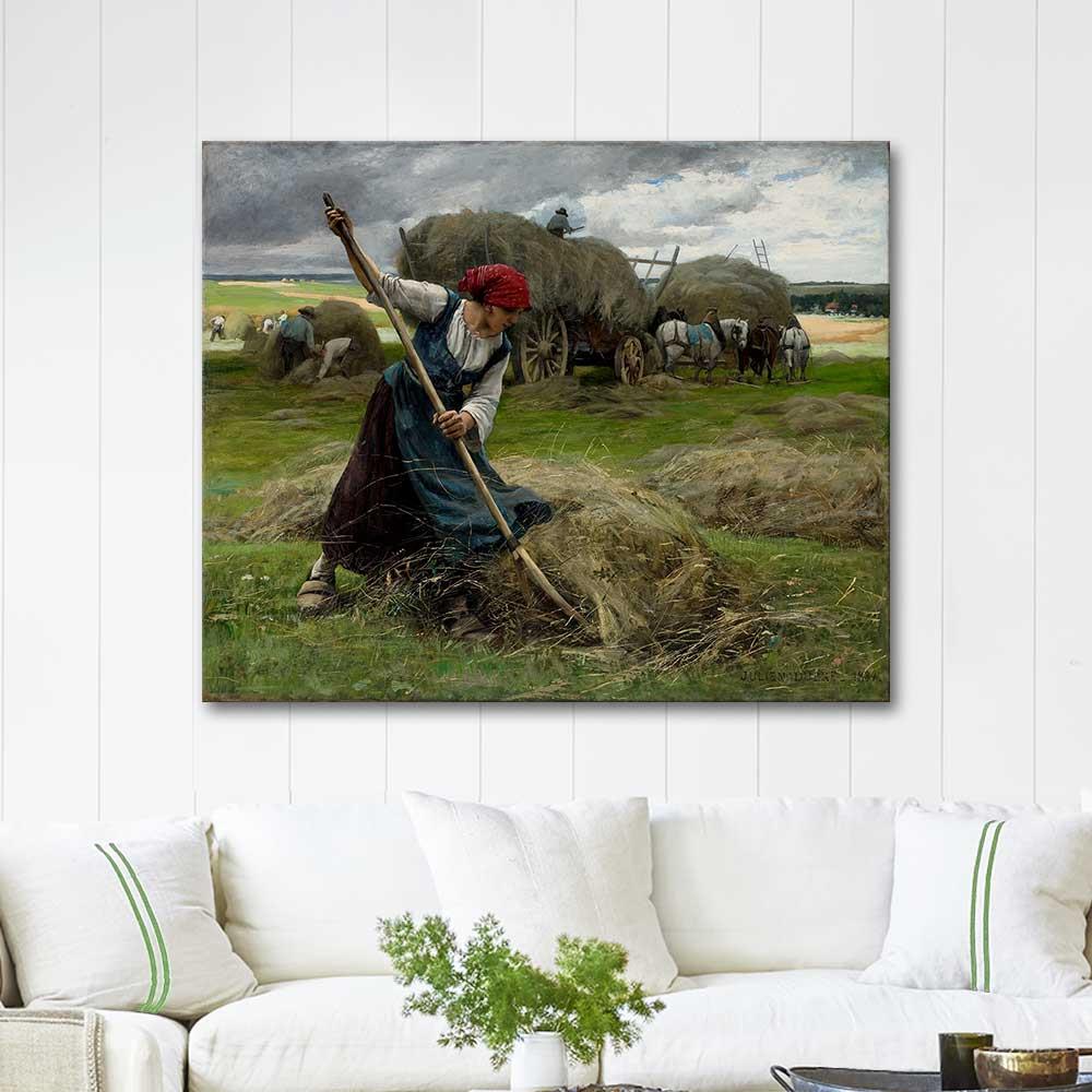Haying Scene by Julien Dupre as Art Print