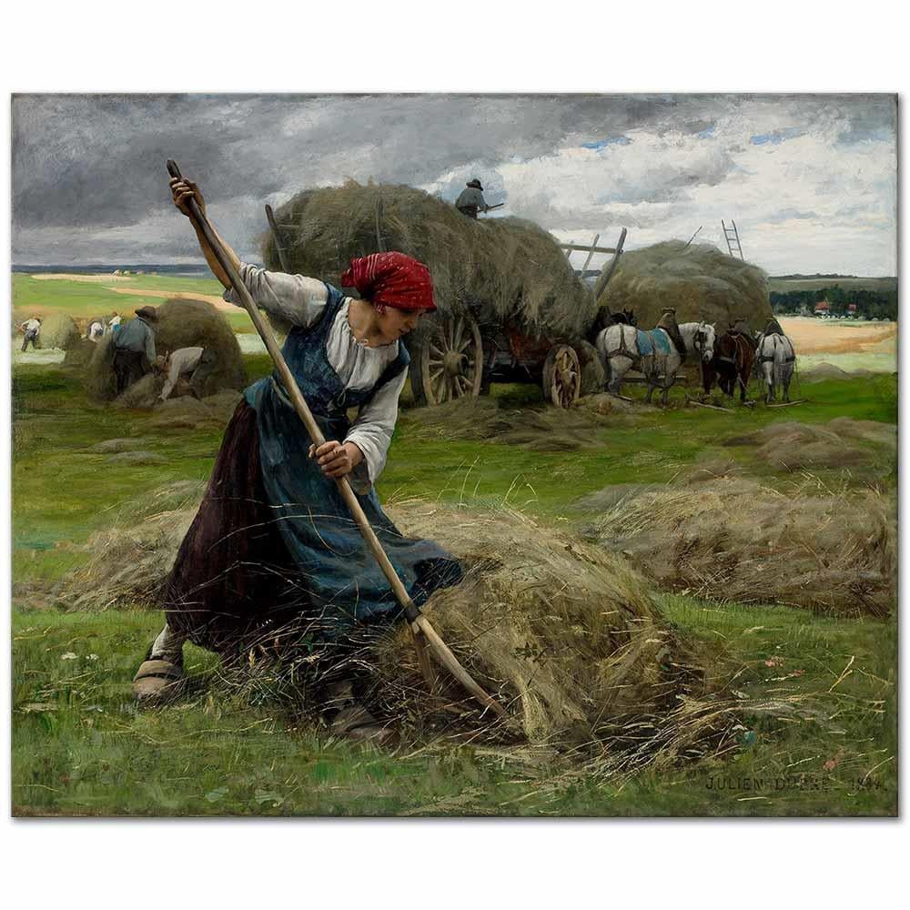 Haying Scene by Julien Dupre as Art Print