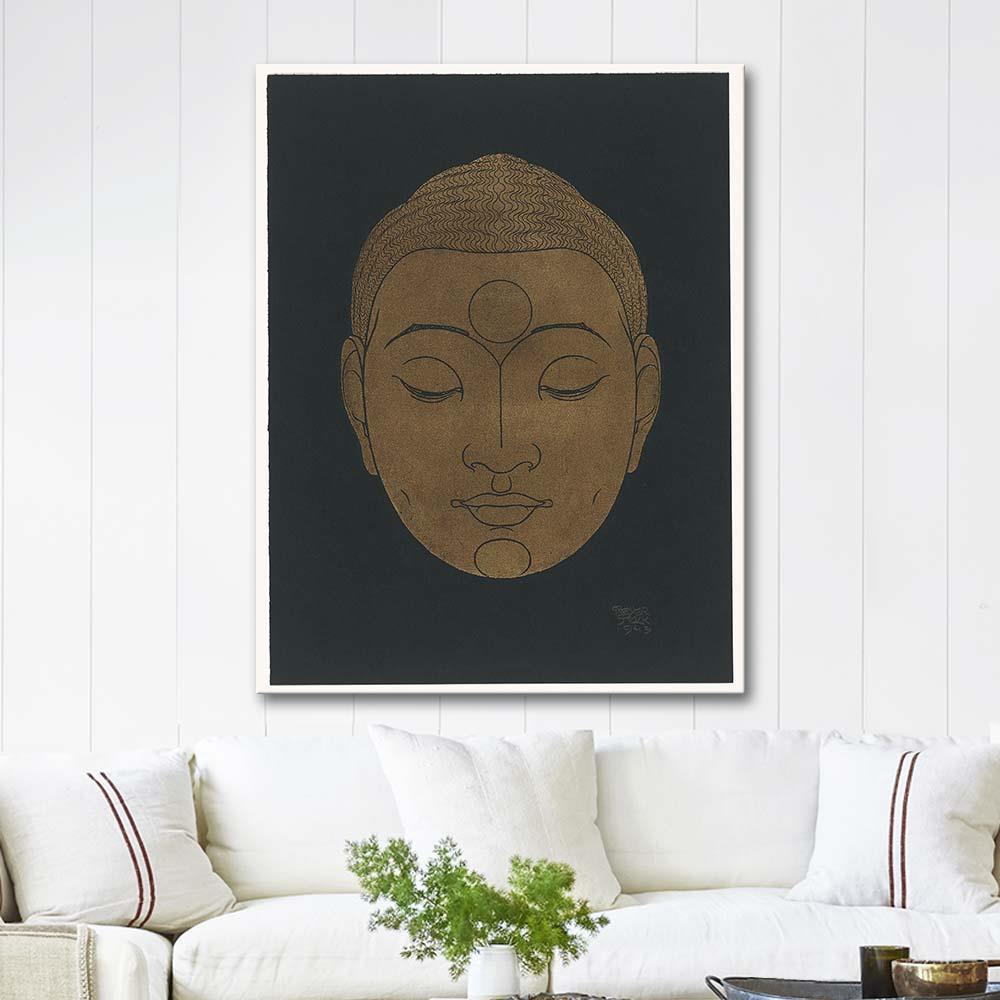 Reijer Stolk Buddha'nın Başı Kanvas Tablo