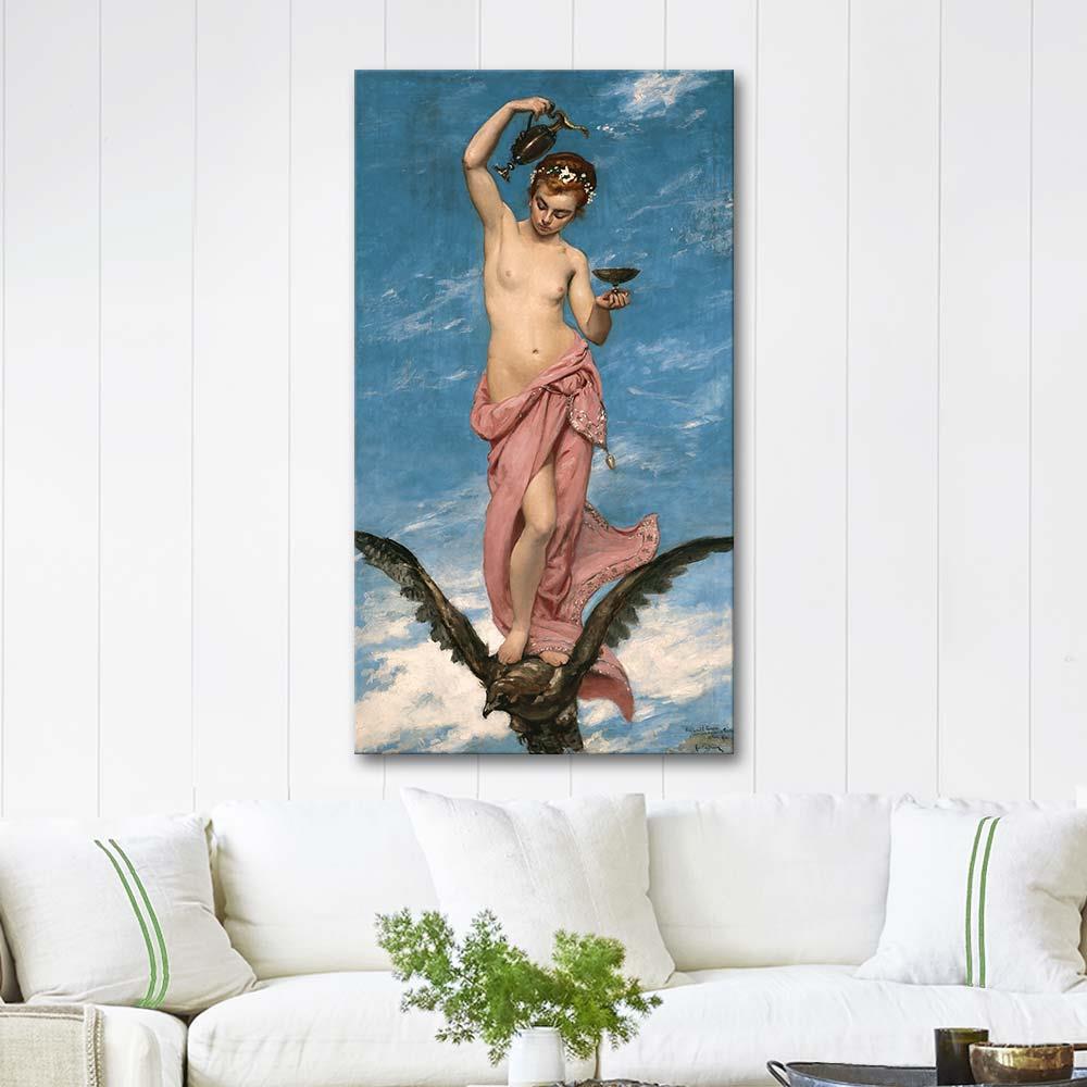 Carolus Duran Gençlik Tanrıçası Hebe Kanvas Tablo