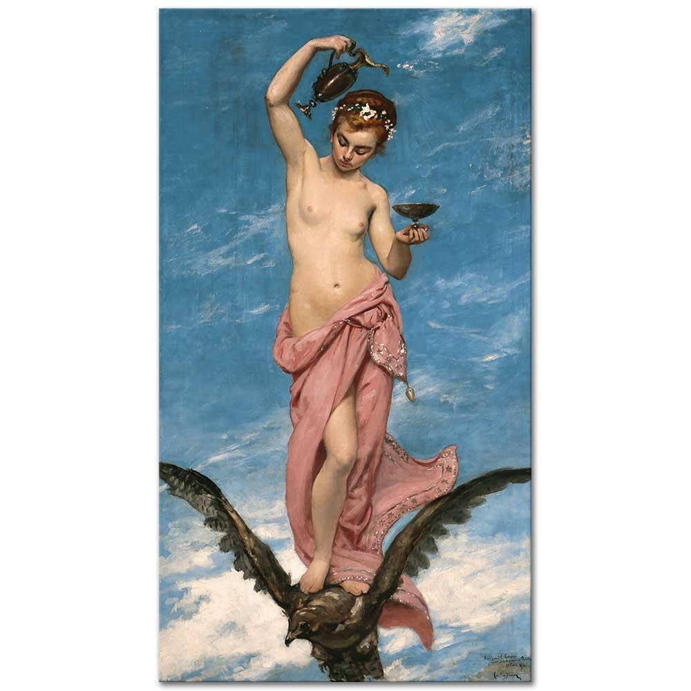 Carolus Duran Gençlik Tanrıçası Hebe Kanvas Tablo