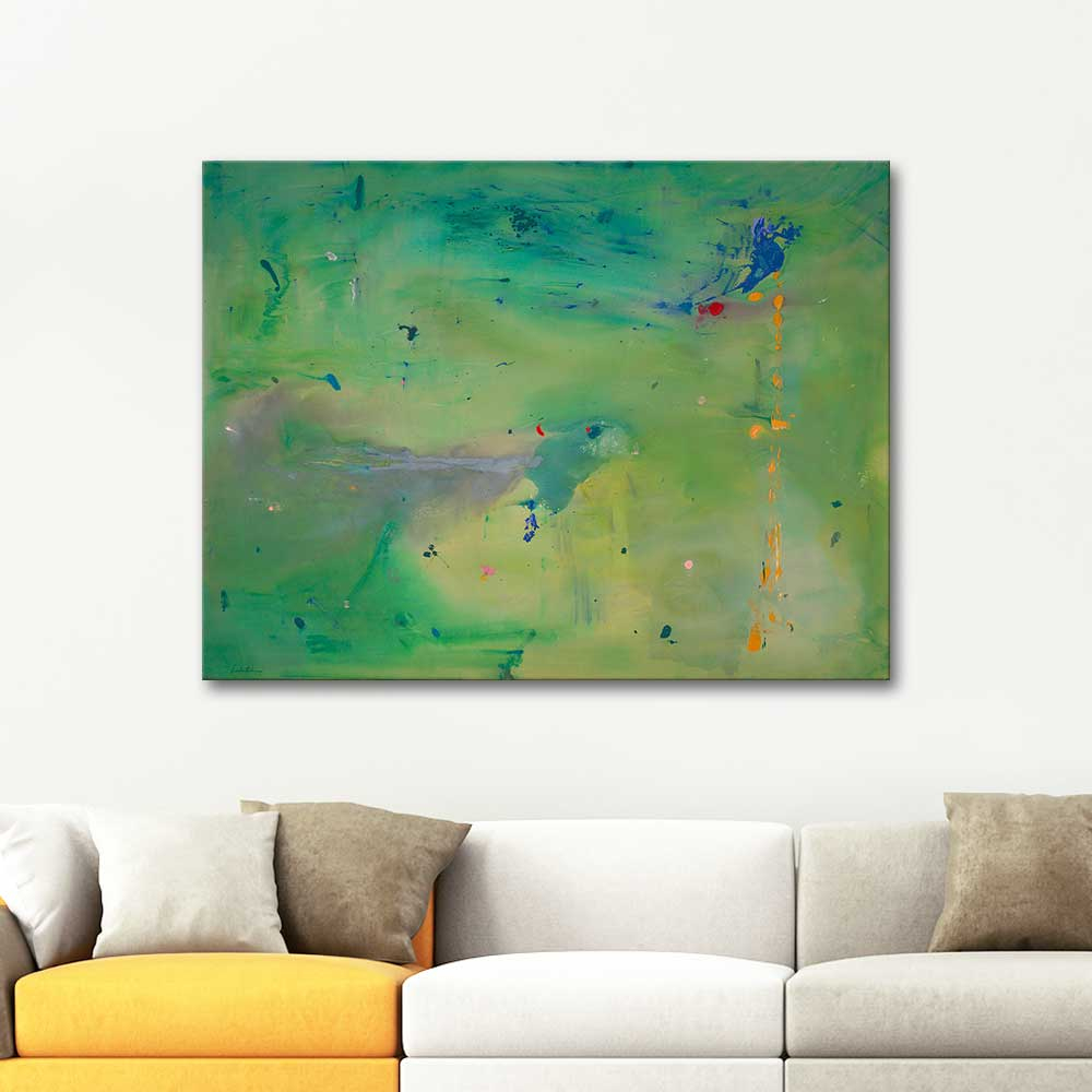 Helen Frankenthaler A Green Thought in a Green Shade Art Print