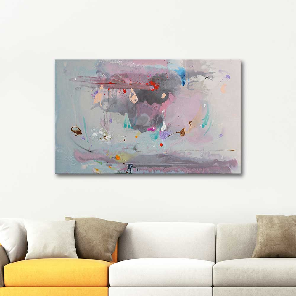 Helen Frankenthaler Grey Fireworks Art Print