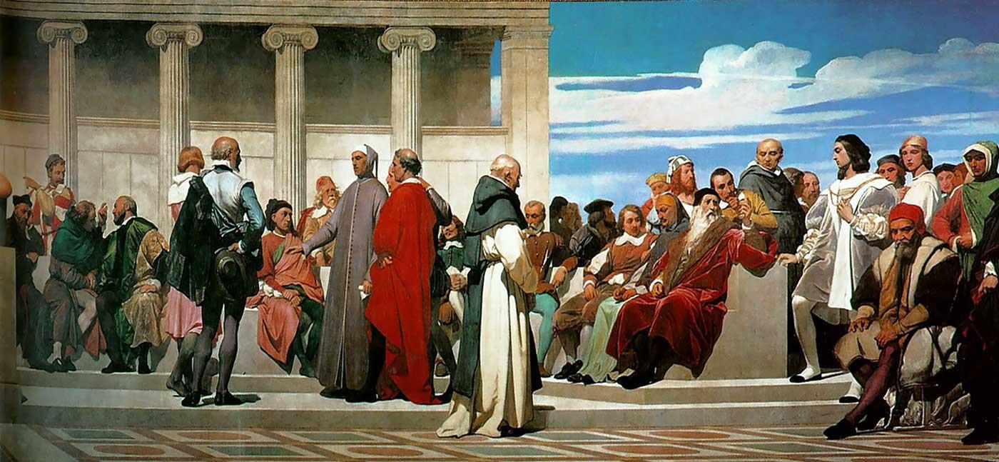 Paul Delaroche Güzel Sanatlar Akademisinden Bir Bölüm III Kanvas Tablo