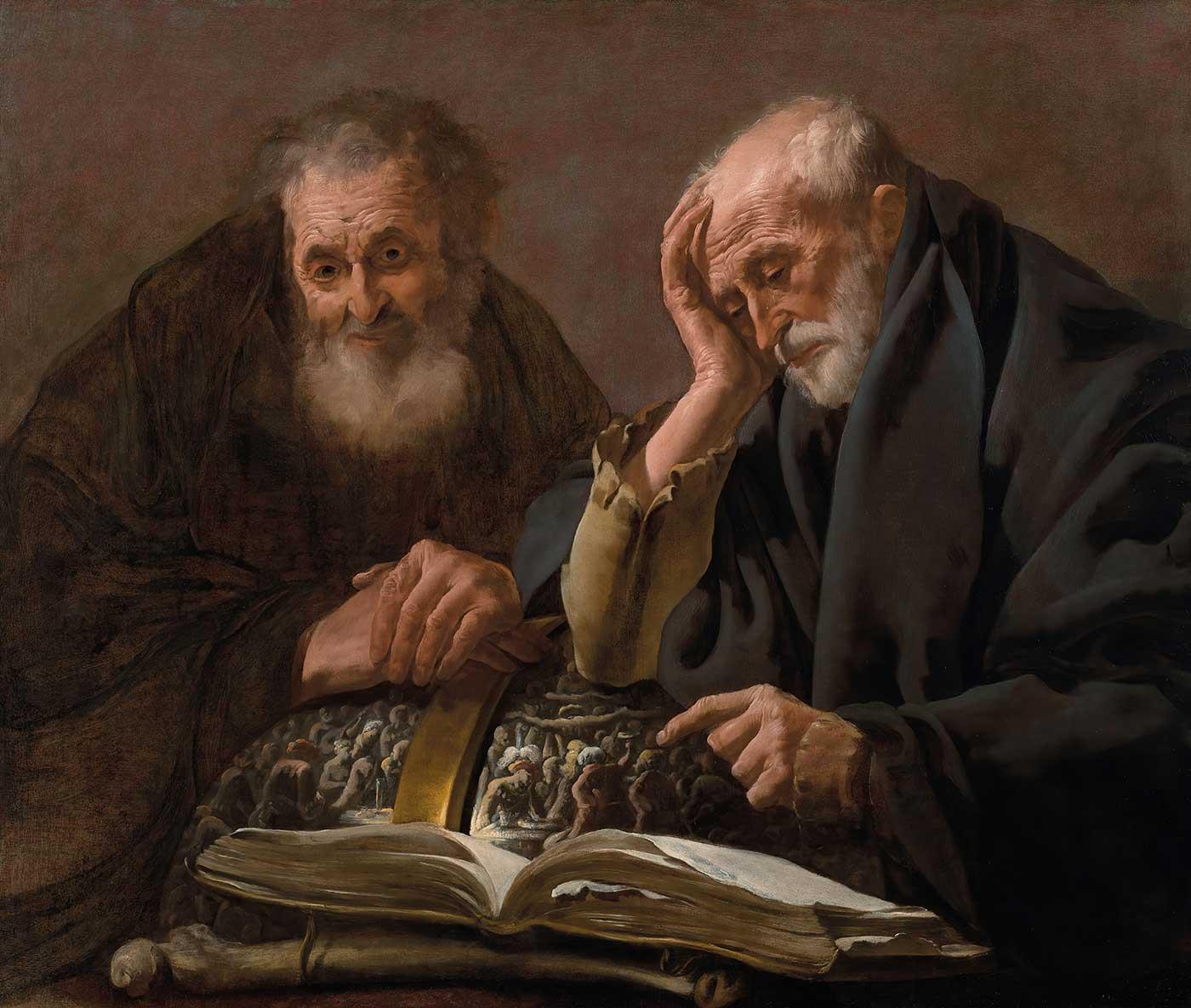 Hendrick ter Brugghen Democritus and Heraclitus Art Print