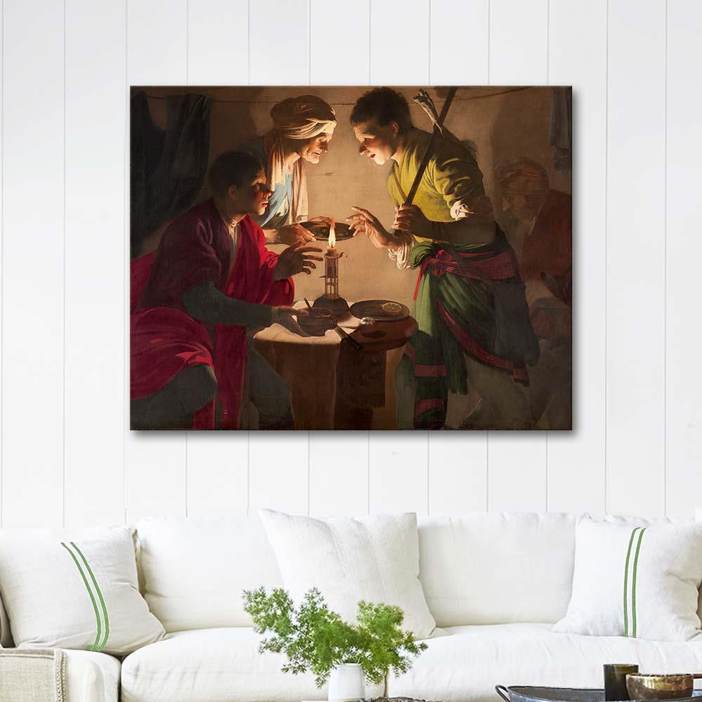 Hendrick ter Brugghen Esau Selling His Birthright Art Print
