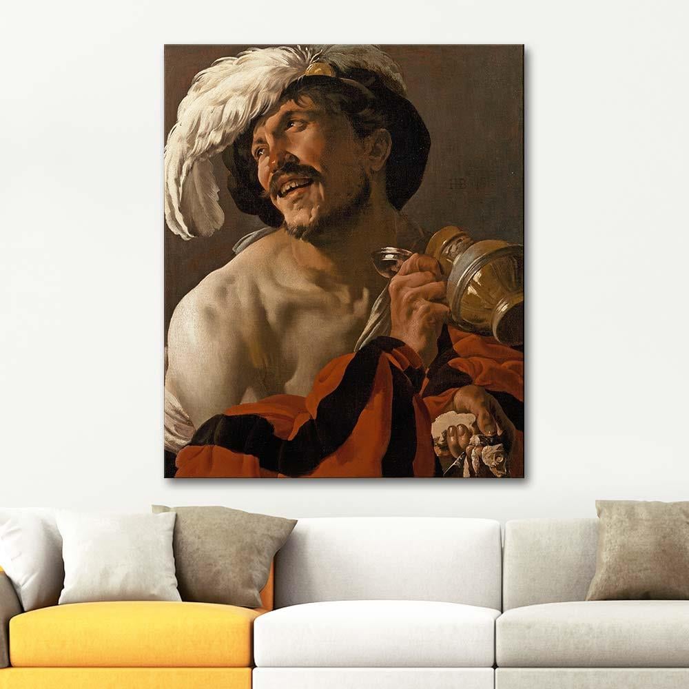 Hendrick ter Brugghen Sarhoşun Keyfi Kanvas Tablo