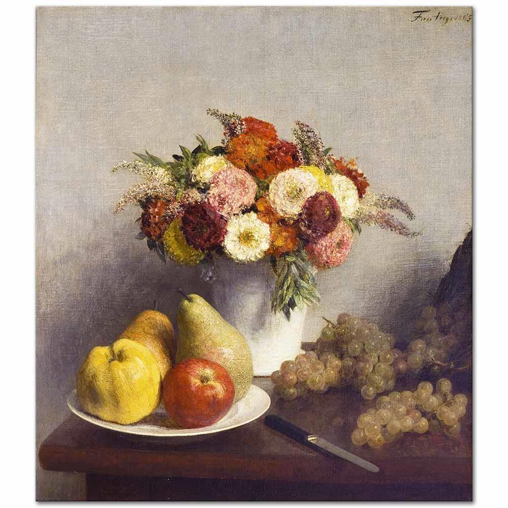 Flowers and Fruits by Henri Fantin-Latour