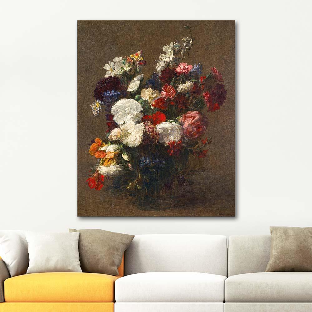 Henri Fantin Latour Flowers Art Print