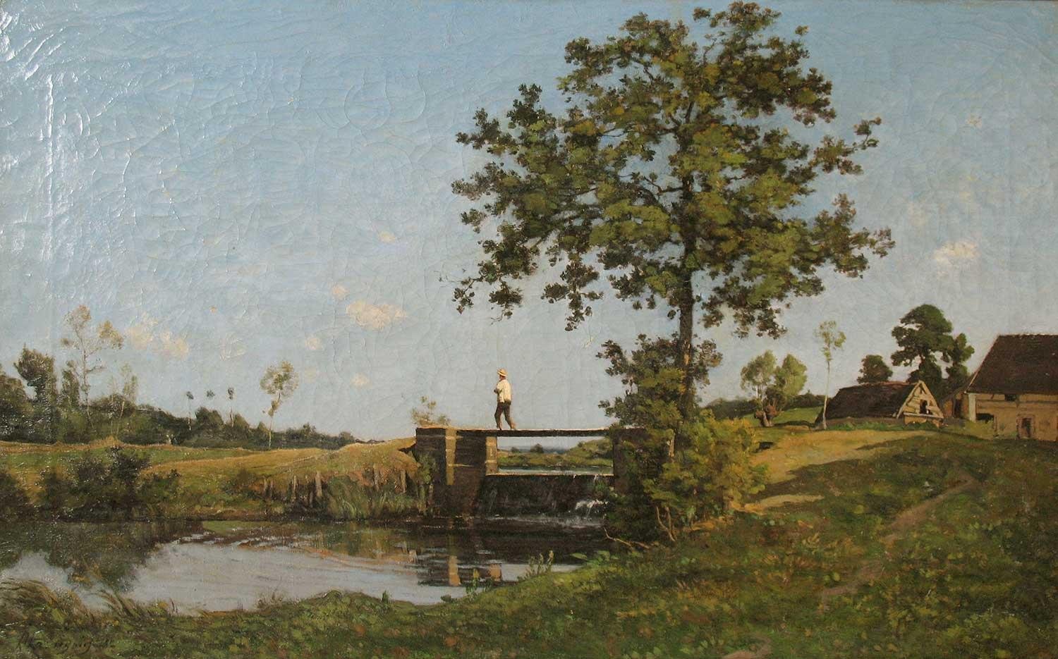 Henri Joseph Harpignies Manzara Kanvas Tablo