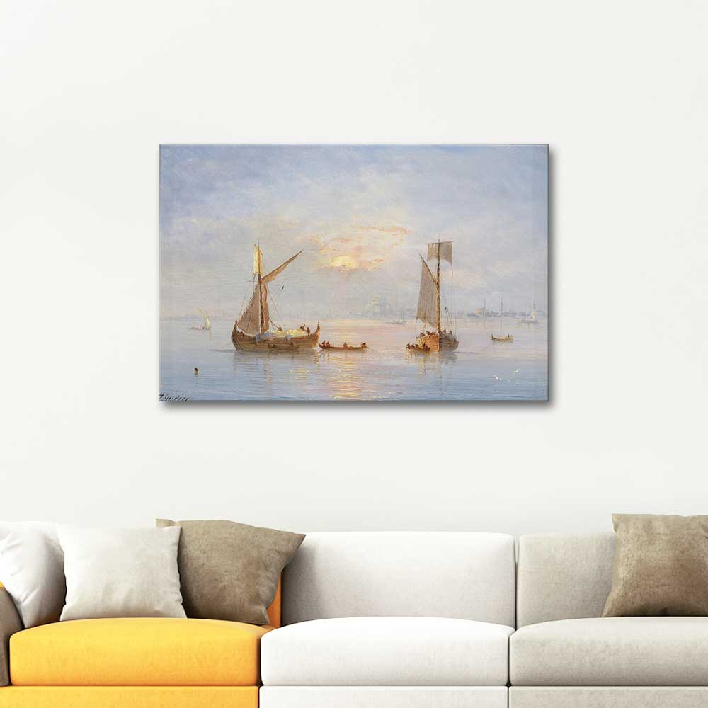 Henriette Gudin View to Constantinople Art Print