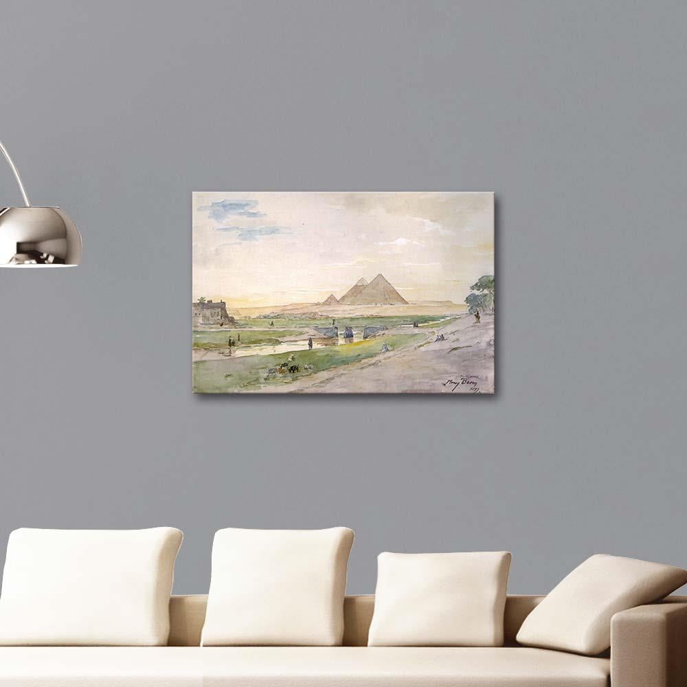 Henry Bacon Egyptian Pyramids Art Print