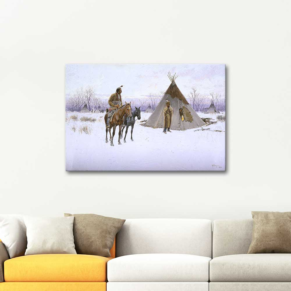 Henry Farny Departure Art Print