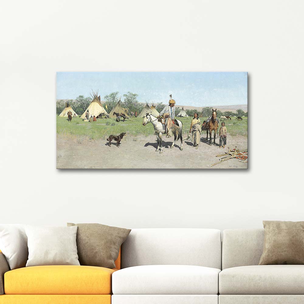 Henry Farny In Pastures Art Print