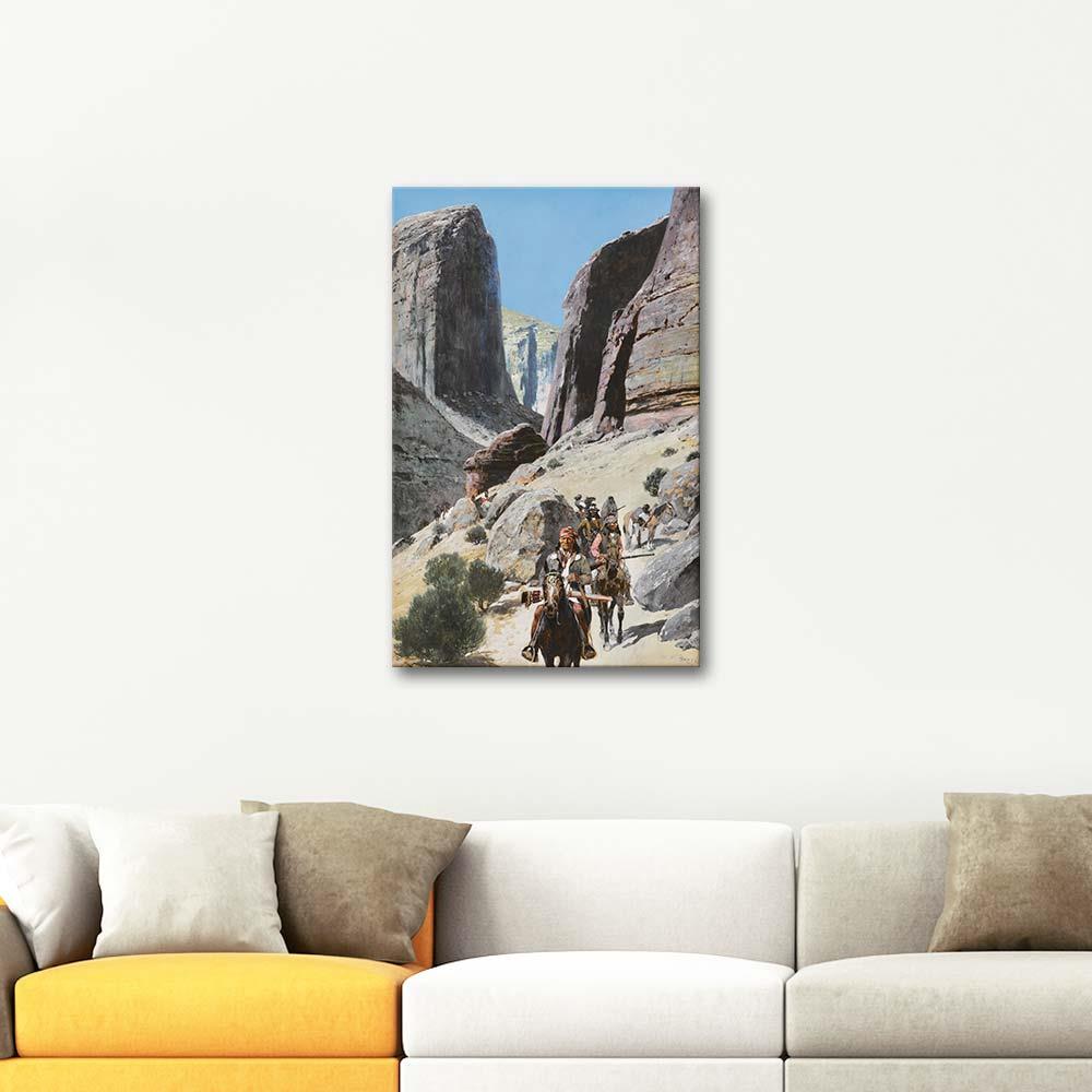 Henry Farny Through The Pass Art Print