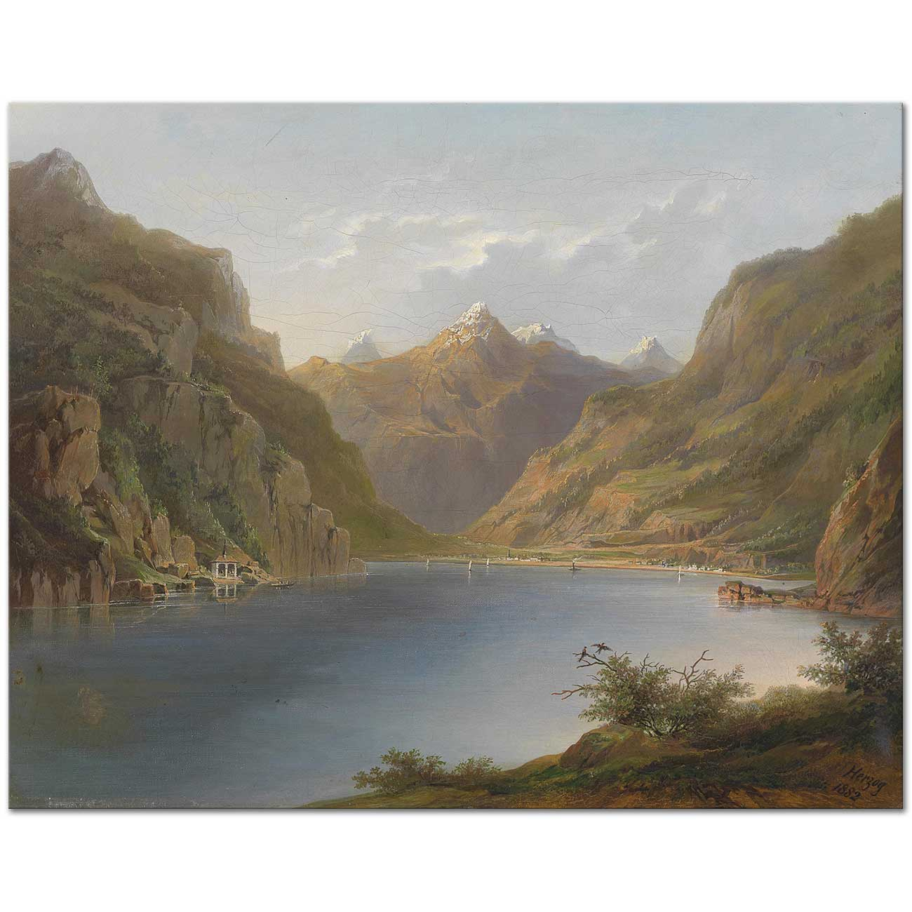 Hermann Herzog Lucerne Gölü